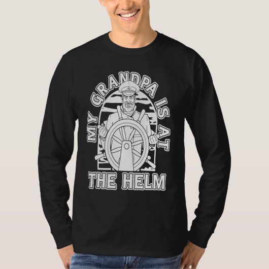 Zeiler Opa Boot Zeilboot Kapitein Zeilen T-shirt (Voorkant)