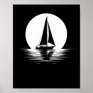 Zeiler Zeilboot - Captain Boat Boating Sun Poster
