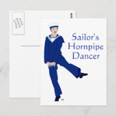 Zeilers Horlepijp Danser Briefkaart (Voorkant / Achterkant)