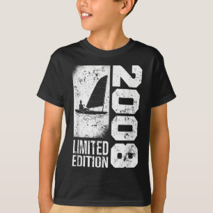 Zeilers Jacht-zeilboten Vintage 2008 Verjaardag Di T-shirt