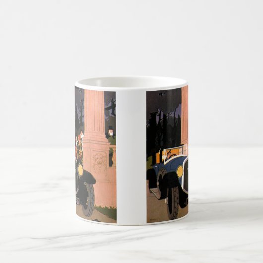 Zeilige reis in stijlvolle cabriolet koffiemok (Center)