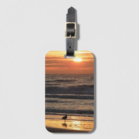 Zeilingen van het Zee op de zon Bagagelabel (Voorkant (verticaal))