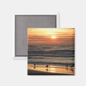 Zeilingen van het Zee op de zon Magneet (Voorkant / Achterkant)