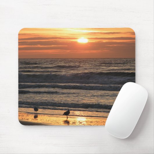 Zeilingen van het Zee op de zon Muismat (Met muis)