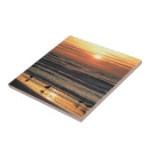 Zeilingen van het Zee op de zon  Tegeltje (Zijkant)