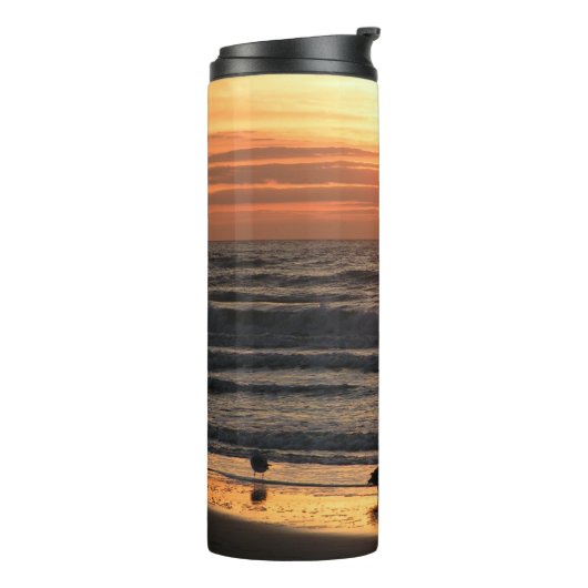 Zeilingen van het Zee op de zon Thermosbeker (Gedraaid links)