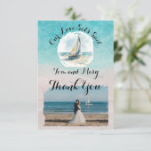 Zeilinstellen Dankkaart Bedankkaart (Staand voorkant)