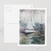 Zeiljacht Feestdagenkaart (Voorkant / Achterkant)