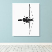 Zeiljacht met zijn reflectie op een rustig Zee Canvas Afdruk (Insitu (Houten vloer))