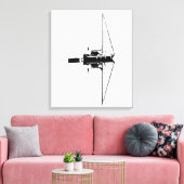 Zeiljacht met zijn reflectie op een rustig Zee Canvas Afdruk (Insitu (Woonkamer))