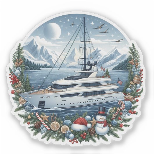 Zeiljacht Sticker (Voorkant)