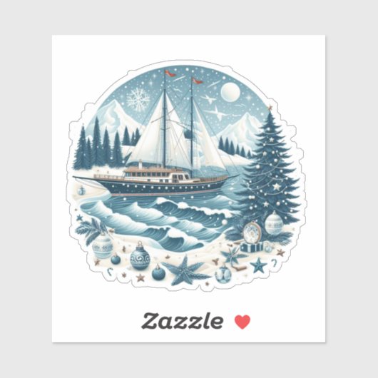 Zeiljacht Sticker (Vel)