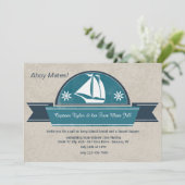 Zeiljacht uitnodiging (Staand voorkant)