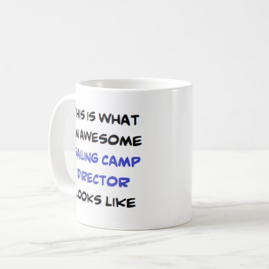 zeilkampdirecteur , geweldige koffiemok (Voorkant links)