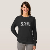 Zeilkapitein Sail Boat Zee Gift Idea T-shirt (Voorkant volledig)