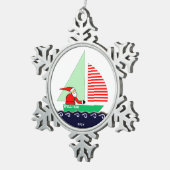 Zeilkerst Collectible Tin Sneeuwvlok Ornament (Rechts)