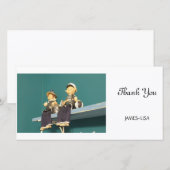 zeilkindjes bedankkaart (Voorkant / Achterkant)