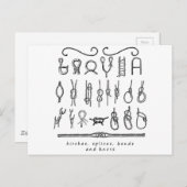 zeilknopen briefkaart (Voorkant / Achterkant)