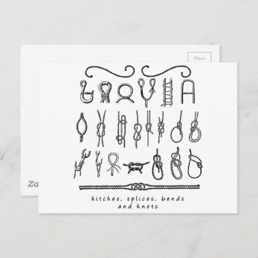 zeilknopen briefkaart (Voorkant / Achterkant)