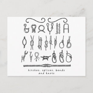 zeilknopen briefkaart