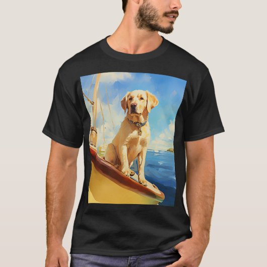 Zeillabrador retriever t-shirt (Voorkant)
