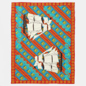 zeilleeuwen fleece deken (Voorkant)