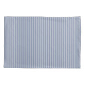 Zeilleven, kobaltblauwe strepen & Anker Kussensloop (Achterkant-Links)