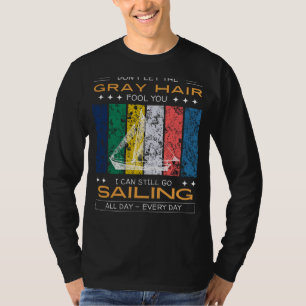 Zeilliefhebber T-shirt - Grijs haar, Zeevarende Sp