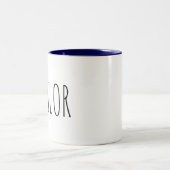 Zeilmarineschool blauw binnenland Mok koffie (Center)