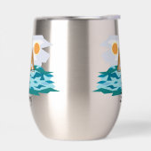 Zeilontwerp Thermische Wijn Tumbler (Links)