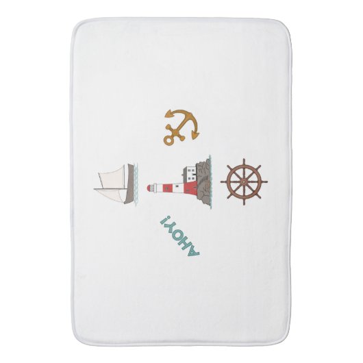 Zeilontwerpkleur Badmat (Voorkant Verticaal)