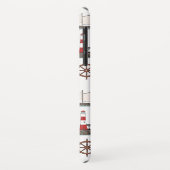 Zeilpatroon Kleur op Wit Case-Mate iPhone Case (Achterkant/links)