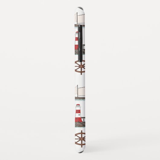 Zeilpatroon Kleur op Wit Case-Mate iPhone Case (Achterkant/links)