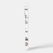 Zeilpatroon Kleur op Wit Case-Mate iPhone Case (Achterkant / Links)