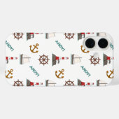 Zeilpatroon Kleur op Wit Case-Mate iPhone Case (Achterkant (horizontaal))