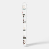 Zeilpatroon Kleur op Wit Case-Mate iPhone Case (Achterkant / Links)