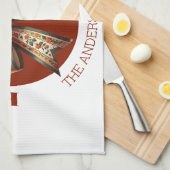 Zeilpompjes wit & bruin Thanksgiving maak je eigen Theedoek (Quarter Fold)