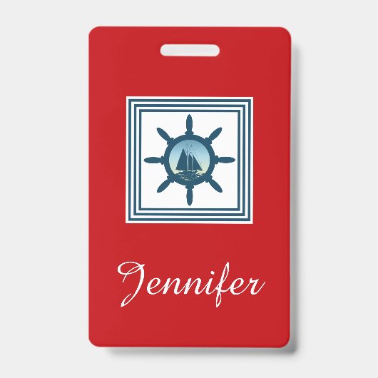 Zeilscene Badge (Voorzijde)