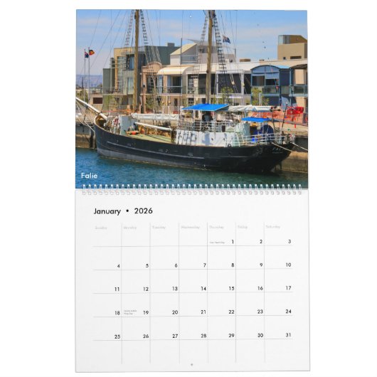 Zeilschepen 2026 kalender (Jan 2026)