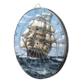 zeilschepen dartbord (Voorkant Rechts)