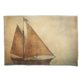 zeilschepen kussensloop (Voorkant)