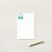 Zeilschepen patroon post-it® notes (Op bureau)