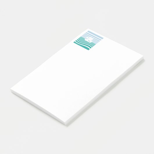 Zeilschepen patroon post-it® notes (Schuin)