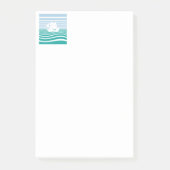 Zeilschepen patroon post-it® notes (Voorkant)