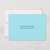 Zeilschepen Strand Oceaan Walvis Dank U Bedankkaart (Achterkant)