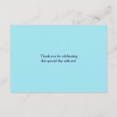 Zeilschepen Strand Oceaan Walvis Dank U Bedankkaart (Achterkant)