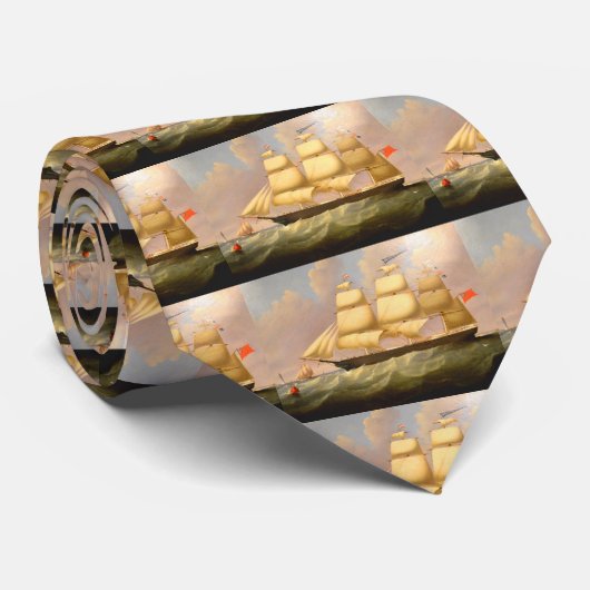 Zeilschepen Stropdas (Opgerold)