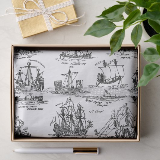 ZEILSCHEPEN VAN WELEER TISSUEPAPIER (Geschenk)