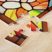 Zeilschip bij zonsondergang legpuzzel (Zijkant)