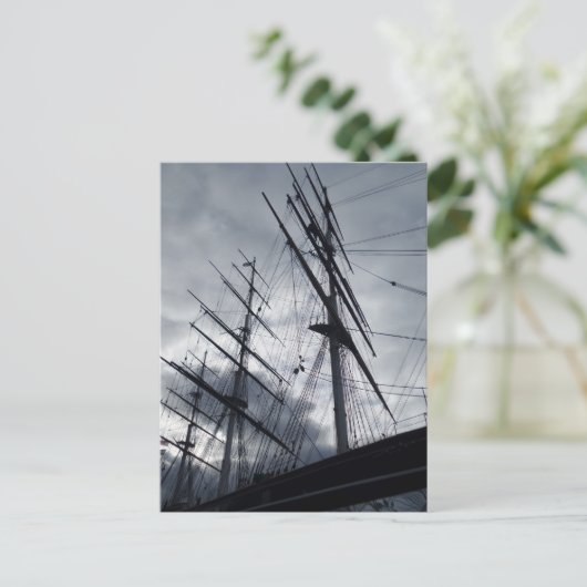 Zeilschip briefkaart (Staand voorkant)